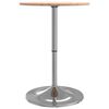 vidaXL Table de bar &Oslash;50x89,5 cm bois massif de h&ecirc;tre