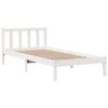 vidaXL Lit bibliothèque sans matelas blanc 100x200 cm bois pin massif