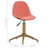 vidaXL Chaises &agrave; manger pivotantes lot de 4 Rose Velours