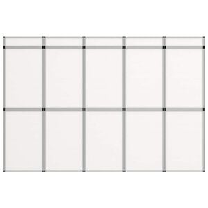 vidaXL Mur d'affichage exposition pliable 15 panneaux 302x200 cm Blanc