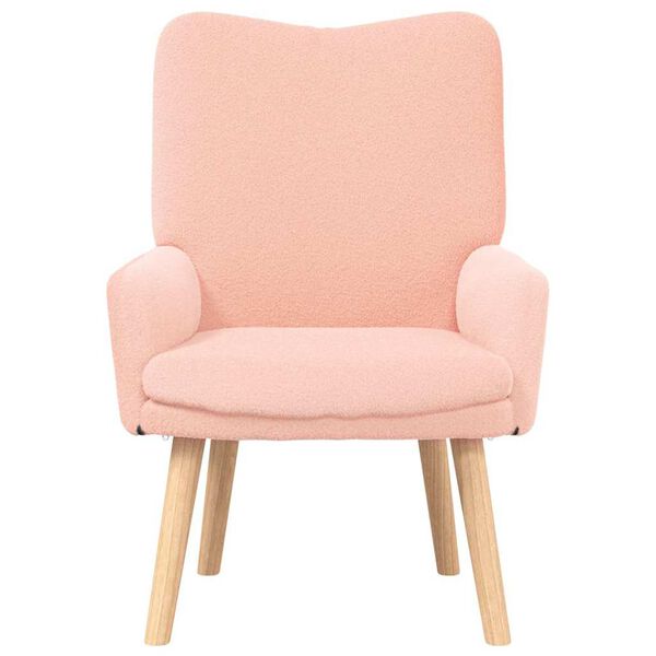 vidaXL Fauteuil relaxant Rose 63 x 67 x 94 cm tissu