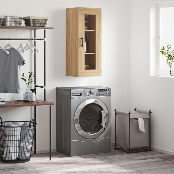 vidaXL Armoire murale ch&ecirc;ne sonoma 34,5x34x90 cm