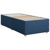 vidaXL Sommier &agrave; lattes de lit avec matelas Bleu 100x200 cm Tissu