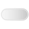 vidaXL Miroir de salle de bain LED Transparent 80 x 35 cm verre tremp&eacute;