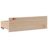 vidaXL Cadre de lit sans matelas avec tiroirs 135x190 cm bois de pin