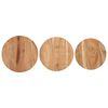 vidaXL Tables d'appoint 3 pcs Bois d'acacia solide