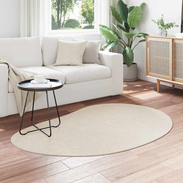 vidaXL Tapis de surface HUARTE Beige 120 x 170 cm Polyester