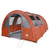 vidaXL Tente de camping tunnel 4 personnes gris et orange imperméable