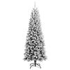 vidaXL Sapin de No&euml;l artificiel avec neige floqu&eacute;e 240 cm PVC et PE