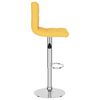vidaXL Tabouret de bar Jaune moutarde Tissu