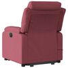 vidaXL Fauteuil inclinable de massage électrique Rouge bordeaux Tissu