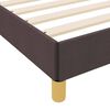 vidaXL Lit &agrave; ressorts avec matelas Marron fonc&eacute; 160 x 200 cm tissu