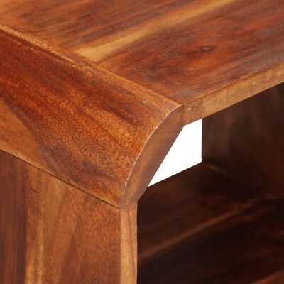 vidaXL Table de chevet avec tiroir 2 pcs Bois massif 40x30x50 cm