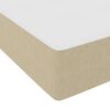 vidaXL Cadre de lit avec matelas Gris Vert Clair 200 x 200 cm tissu