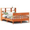 vidaXL Cadre de lit sans matelas cire marron 140x200cm bois pin massif