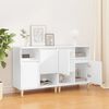 vidaXL Buffets 2 pcs blanc 60x35x70 cm bois d'ing&eacute;nierie