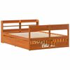 vidaXL Cadre de lit sans matelas cire marron 150x200cm bois pin massif