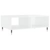 vidaXL Table basse blanc brillant 90x60x35 cm bois d'ing&eacute;nierie