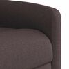 vidaXL Fauteuil de massage inclinable électrique Marron foncé Tissu
