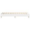 vidaXL Cadre de lit sans matelas blanc 100x200 cm bois d'ing&eacute;nierie