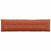 vidaXL Coussin de Dos Rouge orange 200 x 50 cm Tissu en velours c&ocirc;tel&eacute;