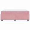 vidaXL Cadre de lit avec matelas Rose 120 x 190 cm tissu