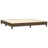 vidaXL Sommier &agrave; lattes de lit avec matelas Marron fonc&eacute; 200x200 cm