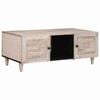 vidaXL Table basse Beige 100 x 54 x 40 cm Bois d'acacia massif