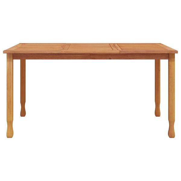 vidaXL Table à dîner de jardin 150x90x75 cm bois massif de teck