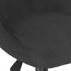 vidaXL Chaise pivotante de bureau Noir Velours