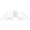 vidaXL Serre avec cadre en acier blanc 30 m&sup2; 6x5x2,3 m