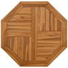 vidaXL Dessus de table 70x70x2,5 cm octogonal bois de teck massif
