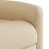 vidaXL Fauteuil inclinable de massage &eacute;lectrique cr&egrave;me tissu