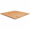vidaXL Dessus de table carr&eacute; Marron clair90x90x2,5cm Bois ch&ecirc;ne trait&eacute;