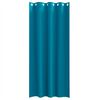 vidaXL Rideaux occultants avec anneaux 2 pcs Turquoise 260 x 140 cm