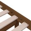 vidaXL Cadre de lit sans matelas marron miel bois massif 75x190 cm
