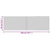 vidaXL Tapis rectangulaire naturel clair 60x200 cm bambou