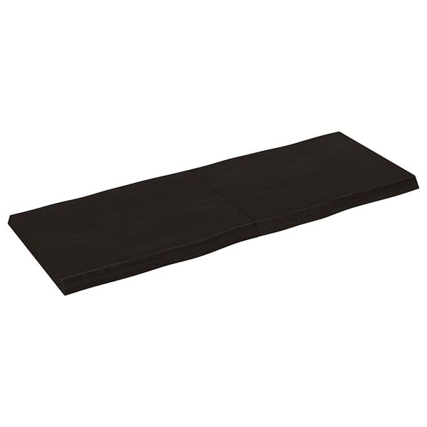 vidaXL Dessus de table bois massif trait&eacute; bordure assortie