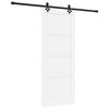 vidaXL Porte coulissante ORKDAL Blanc 83 x 202 cm Pin massif