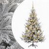vidaXL Sapin de No&euml;l artificiel avec boules 120 cm 150 LED Blanc chaud