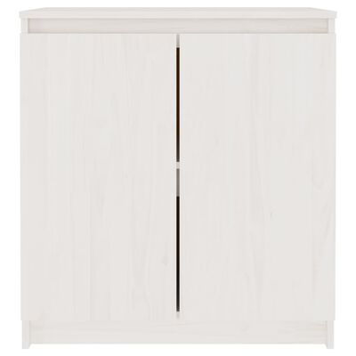 vidaXL Armoire latérale blanc 60x36x65 cm bois de pin massif