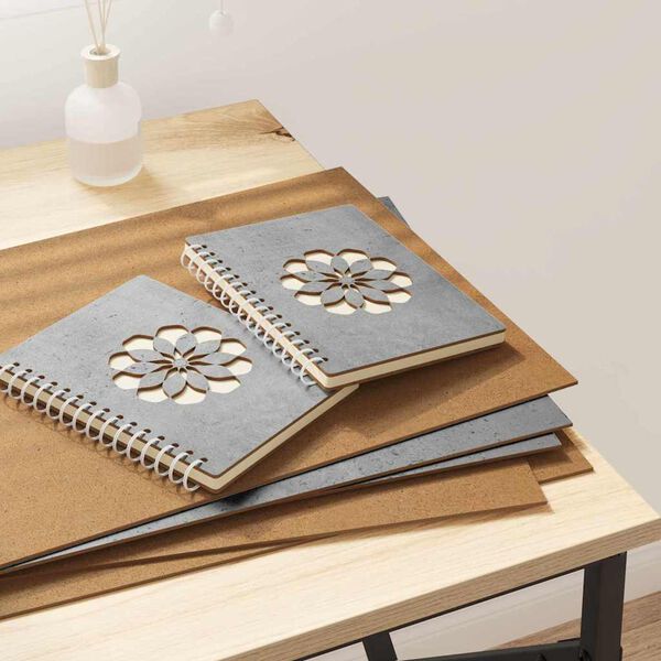 vidaXL Panneaux décoratifs 50 pcs Gris béton 30 x 42 x 0,27 cm