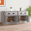 vidaXL Buffets 2 pcs sonoma gris bois d'ing&eacute;nierie