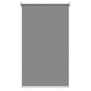 vidaXL Store enrouleur Protection UV Gris clair 80 x 140 cm Polyester