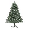 vidaXL Sapin de Noël artificiel avec support 210 cm PVC