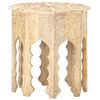 vidaXL Table d'appoint &Oslash;48 cm Bois de manguier massif