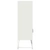 vidaXL Buffet haut blanc 68x39x123 cm acier