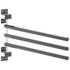 vidaXL Support de tapis de selle 3 bras noir fer