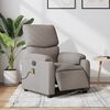 vidaXL Fauteuil de massage inclinable électrique Taupe Tissu