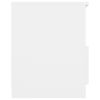 vidaXL Tables de chevet 2 pcs Blanc 40x40x50 cm Agglom&eacute;r&eacute;